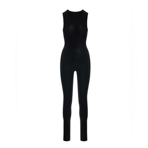 naked wardrobe the nw sleeveless jumpsuit - black (small)